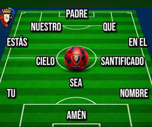 Una alineación muy particular