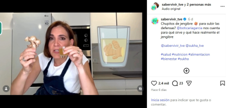 Boticaria García desmonta el mito de los chupitos de jengibre