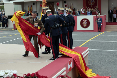 Alrededor de 3.700 efectivos tomaron parte del desfile militar con motivo del Día de las Fuerzas Armadas celebrado en Vigo
