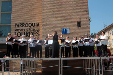 Actos del 75 aniversario del barrio de Lourdes de Tudela