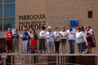 Actos del 75 aniversario del barrio de Lourdes de Tudela