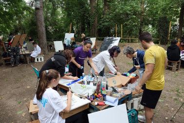 Concurso de pintura al aire libre organizado por la Mancomunidad de la Comarca de Pamplona