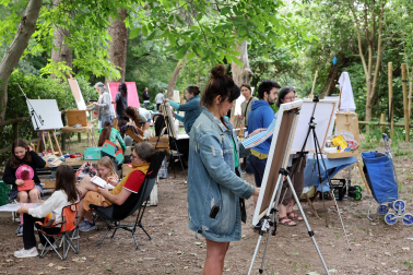 Concurso de pintura al aire libre organizado por la Mancomunidad de la Comarca de Pamplona