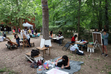 Concurso de pintura al aire libre organizado por la Mancomunidad de la Comarca de Pamplona