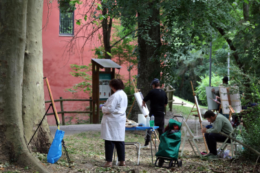 Concurso de pintura al aire libre organizado por la Mancomunidad de la Comarca de Pamplona