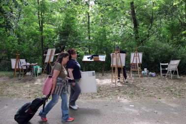 Concurso de pintura al aire libre organizado por la Mancomunidad de la Comarca de Pamplona