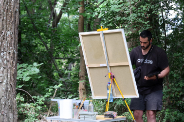 Concurso de pintura al aire libre organizado por la Mancomunidad de la Comarca de Pamplona