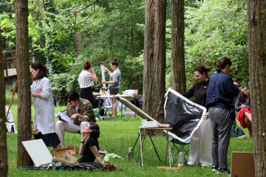 Concurso de pintura al aire libre organizado por la Mancomunidad de la Comarca de Pamplona