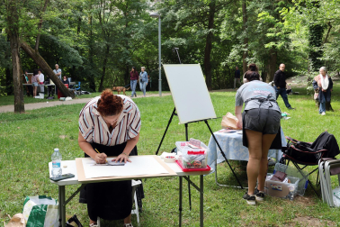 Concurso de pintura al aire libre organizado por la Mancomunidad de la Comarca de Pamplona