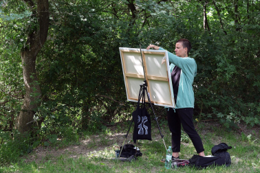Concurso de pintura al aire libre organizado por la Mancomunidad de la Comarca de Pamplona
