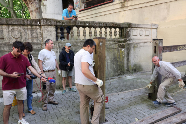 Comienzan los trabajos de colocación del vallado del encierro