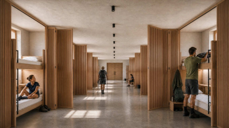 Recreaciones con inteligencia artificial de los alumnos de arquitectura