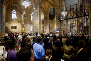 Funeral en la Catedral de Pamplona por los policías forales fallecidos en Elgoibar