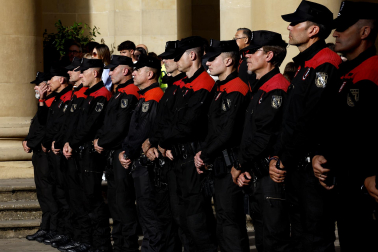 Funeral en la Catedral de Pamplona por los policías forales fallecidos en Elgoibar