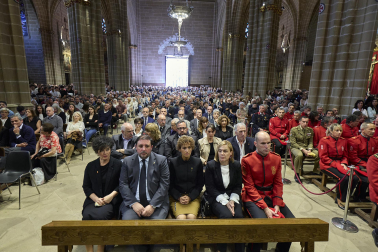 Funeral en la Catedral de Pamplona por los policías forales fallecidos en Elgoibar
