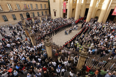 Funeral en la Catedral de Pamplona por los policías forales fallecidos en Elgoibar