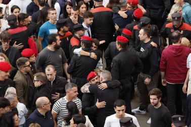 Funeral en la Catedral de Pamplona por los policías forales fallecidos en Elgoibar