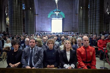 Funeral en la Catedral de Pamplona por los policías forales fallecidos en Elgoibar
