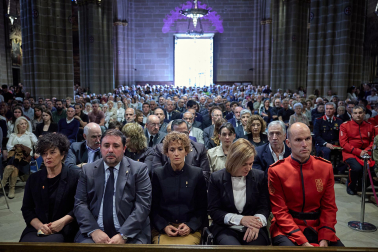 Funeral en la Catedral de Pamplona por los policías forales fallecidos en Elgoibar