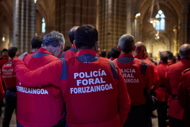 Funeral en la Catedral de Pamplona por los policías forales fallecidos en Elgoibar