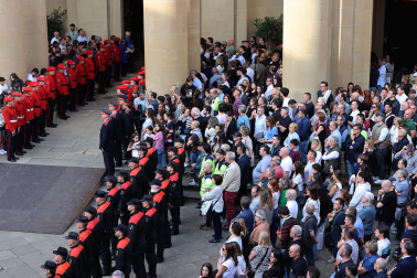Funeral en la Catedral de Pamplona por los policías forales fallecidos en Elgoibar