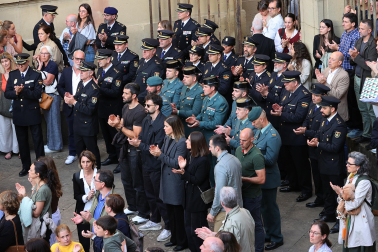 Funeral en la Catedral de Pamplona por los policías forales fallecidos en Elgoibar