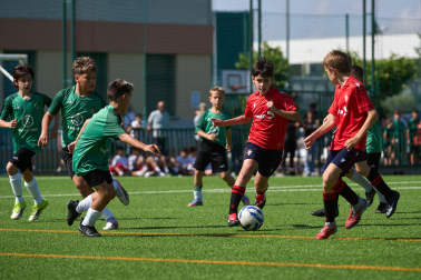 Foto de las finales del Torneo Santi Macaya de fútbol celebrado en el colegio Luis Amigó.