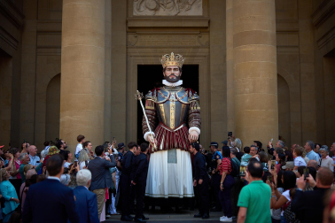 Foto de la procesión del Corpus Christi en Pamplona.