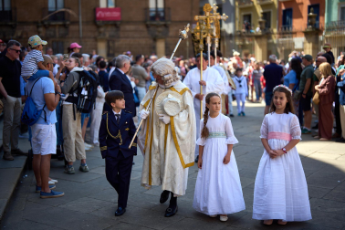 Foto de la procesión del Corpus Christi en Pamplona.