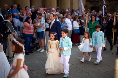 Foto de la procesión del Corpus Christi en Pamplona.