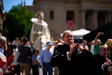 Foto de la procesión del Corpus Christi en Pamplona.