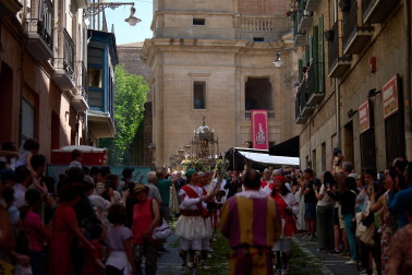 Foto de la procesión del Corpus Christi en Pamplona.