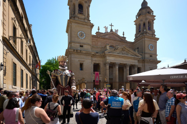Foto de la procesión del Corpus Christi en Pamplona.