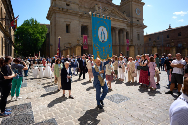 Foto de la procesión del Corpus Christi en Pamplona.