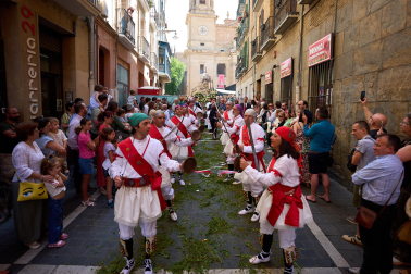 Foto de la procesión del Corpus Christi en Pamplona.