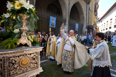Foto de la procesión del Corpus Christi en Pamplona.
