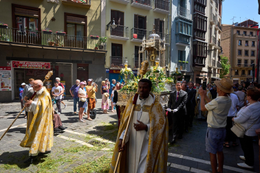 Foto de la procesión del Corpus Christi en Pamplona.