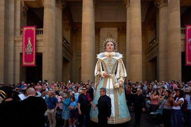 Foto de la procesión del Corpus Christi en Pamplona.