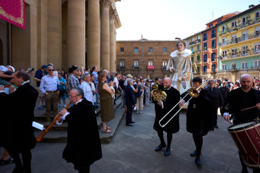 Foto de la procesión del Corpus Christi en Pamplona.