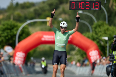 Foto de la maratón P2P de patinaje Pamplona-Puente la Reina.
