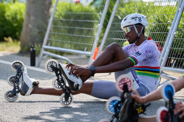 Foto de la maratón P2P de patinaje Pamplona-Puente la Reina.