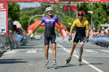 Foto de la maratón P2P de patinaje Pamplona-Puente la Reina.