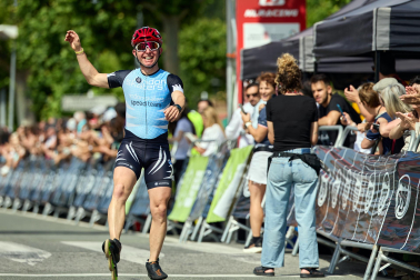 Foto de la maratón P2P de patinaje Pamplona-Puente la Reina.