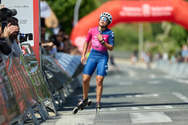 Foto de la maratón P2P de patinaje Pamplona-Puente la Reina.