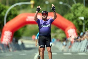 Foto de la maratón P2P de patinaje Pamplona-Puente la Reina.