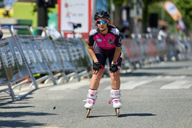 Foto de la maratón P2P de patinaje Pamplona-Puente la Reina.
