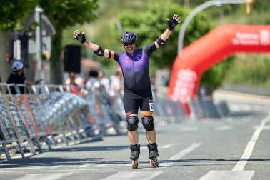 Foto de la maratón P2P de patinaje Pamplona-Puente la Reina.