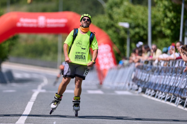 Foto de la maratón P2P de patinaje Pamplona-Puente la Reina.
