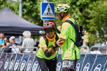 Foto de la maratón P2P de patinaje Pamplona-Puente la Reina.