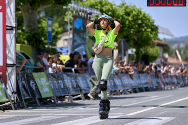 Foto de la maratón P2P de patinaje Pamplona-Puente la Reina.